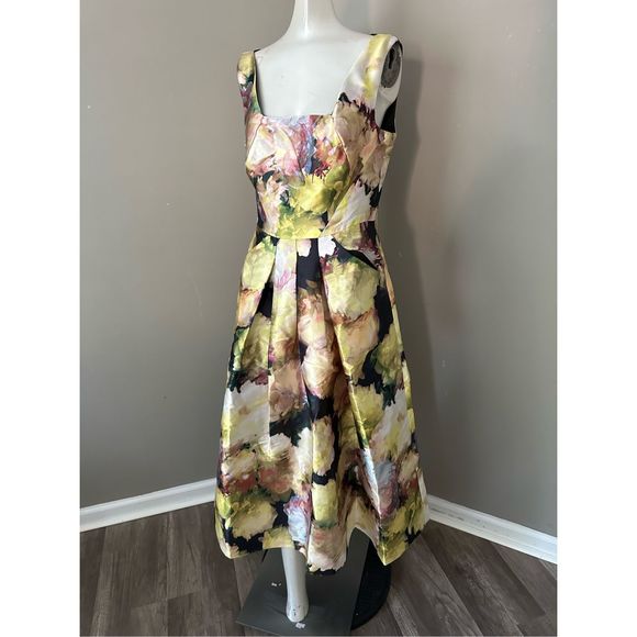 Kay Unger Perry Fit & Flare Dress US 6 $398 - Picture 6 of 11
